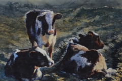MORNING WAIT - 29 X 36 - WATERCOLOR - $800