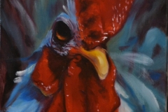 ROOSTER, FRONT VIEW - 10 X 8 - $200