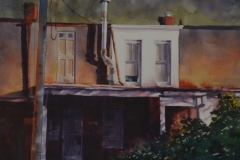 CARNEGIE ALLEY #1 - 22 X 29 - WATERCOLOR - $400