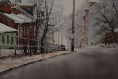 DEUTCHTOWN - 22 X 29 - WATERCOLOR - $400