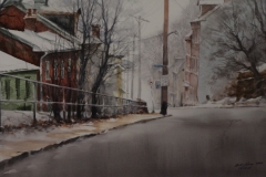 DEUTCHTOWN - 22 X 29 - WATERCOLOR - $400