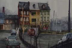 FEDERAL STREET - 22 X 29 - WATERCOLOR - $600