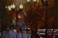 FRANKLIN EVENING - 12 X 12 - OIL - $300