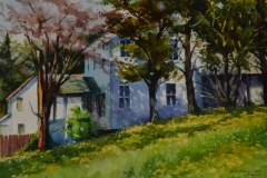 HOUSE NEAR 80 - 22 X 29 - WATERCOLOR - $400