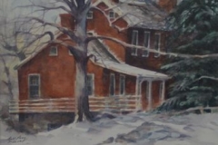 HOUSE ON 68 - 22 X 29 - WATERCOLOR - $300