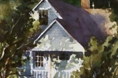 HOUSE ON WHITESTOWN - 22 X 18 - WATERCOLOR - $300