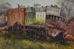 NORTHSIDE HILLSIDE - 22 X 29 - WATERCOLOR - $400