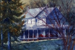 ON THE PORCH - 22 X 29 - WATERCOLOR - $300