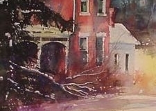 PAUL'S HOUSE - 29 X 22 - WATERCOLOR - $200