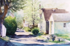 TARENTUM ALLEY - 22 X 29 - WATERCOLOR - $400