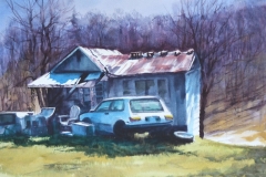 VIRGINIA HOME - 18 X 22 - WATERCOLOR - $400