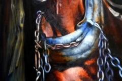 MINE MULE - 48 X 24 - OIL - SOLD
