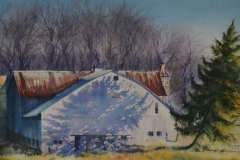 B. SHEVER FARM - 21 X 28 - WATERCOLOR - $400