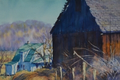 BARN CLOSE-UP - 22 X 29 - WATERCOLOR - $400