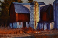 BARN ON 79 - 9 X 12 - OIL - $300