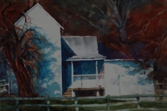 FARM HOUSE - 22 X 29 - WATERCOLOR - $300