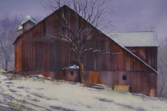 NELSON BARN - 21 X 28 - WATERCOLOR - $400