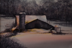 PURCHASE LINE FARM - 18 X 22 - WATERCOLOR - $300