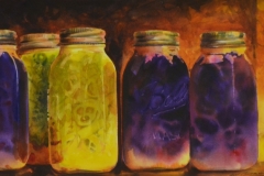 CANNED PLUMS - 20 X 29 - WATERCOLOR - $300