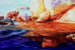 GARGANO REFLECTIONS - 29 X 36 - WATERCOLOR - $500