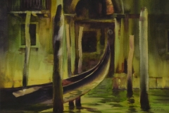 GONDOLA - 18 X 22 - WATERCOLOR - $200