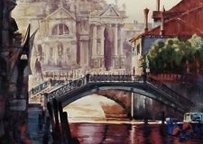 SALUTE, VENICE - 22 X 29 - WATERCOLOR - $500