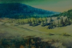 BLUE MOUNTAIN - 18 X 22 - WATERCOLOR - $200