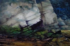 BOULDER - 22 X 29 - WATERCOLOR - $300