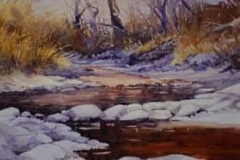 BURDICK'S STREAM #1 - 22 X 29 - WATERCOLOR - $400