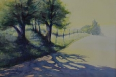 EAST LANCASTER ROAD - 22 X 29 - WATERCOLOR - $300