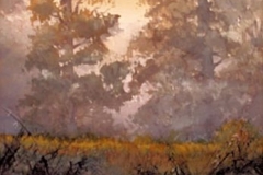 FOGGY MORNING - 18 X 22 - WATERCOLOR - $400