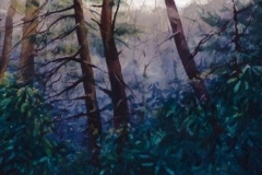 LAUREL THICKET - 18 X 22 - WATERCOLOR - $400