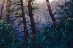 LAUREL THICKET - 18 X 22 - WATERCOLOR - $400