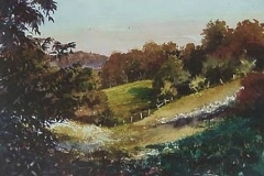 LOOKING TOWARD HOME - 18 X 22 - WATERCOLOR - $300