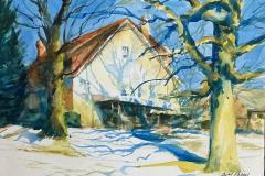 UP-THE-HILL-WATERCOLOR-14X11-MOUNTED-350