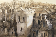 VILLAGE-22X29-WATERCOLOR-400.00