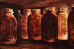 CANNED GOODS - 21 X 36 - WATERCOLOR - $400