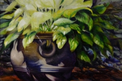 POTTED PLANT #2 - 16 X 20 - OIL - $500