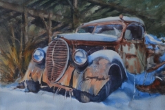 OLD TRUCK - 18 X 22 - WATERCOLOR - $350.